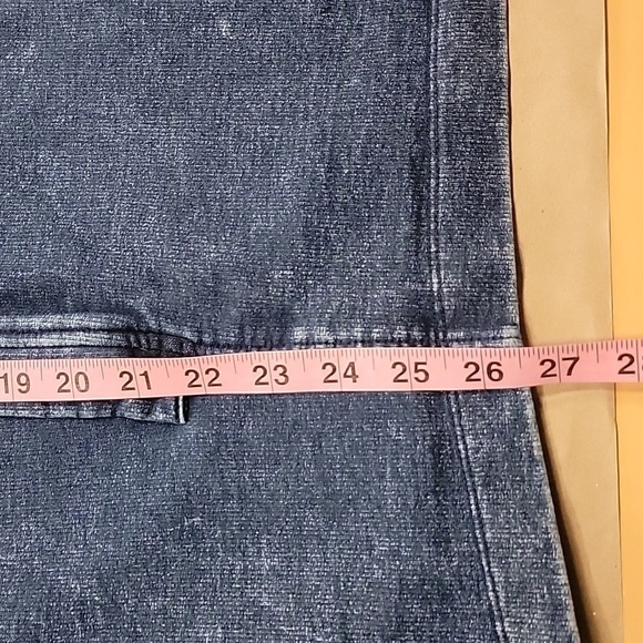 Lumiere Size M Denim Look Pullover Sweatshirt Style Top, Drop Sleeve, EUC - Picture 10 of 12